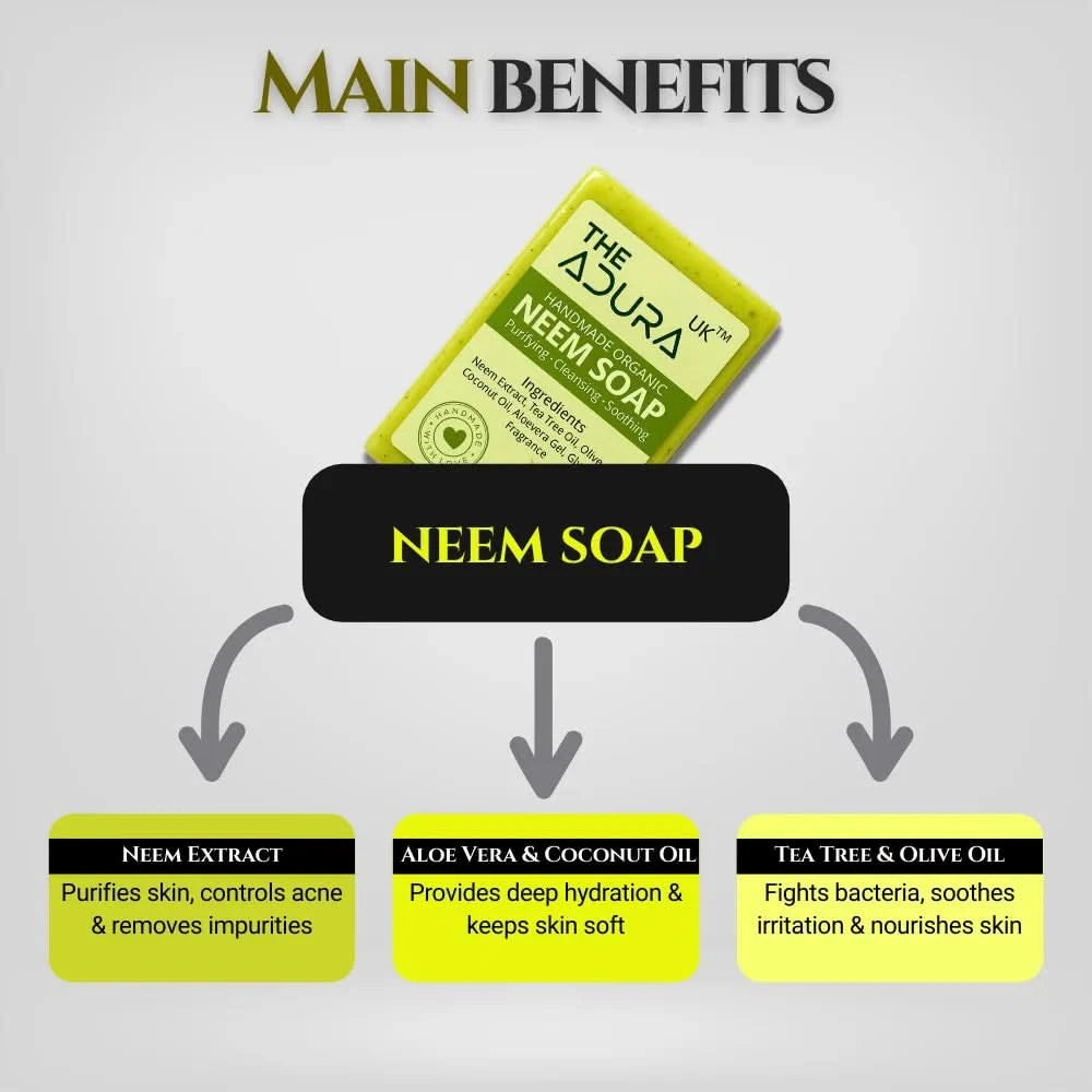 Handmade Organic Neem Soap | Purifying, Cleansing, Soothing