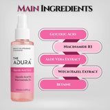 Adura Glycolic Acid Toner 5% with Niacinamide 2% | Exfoliating & Brightening