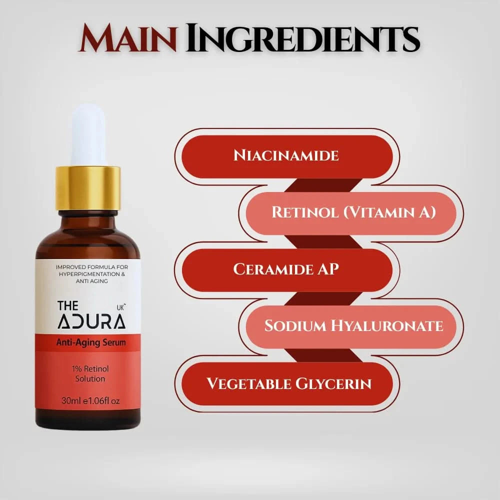 Adura Retinol Serum 1% – Anti-Aging & Skin Brightening