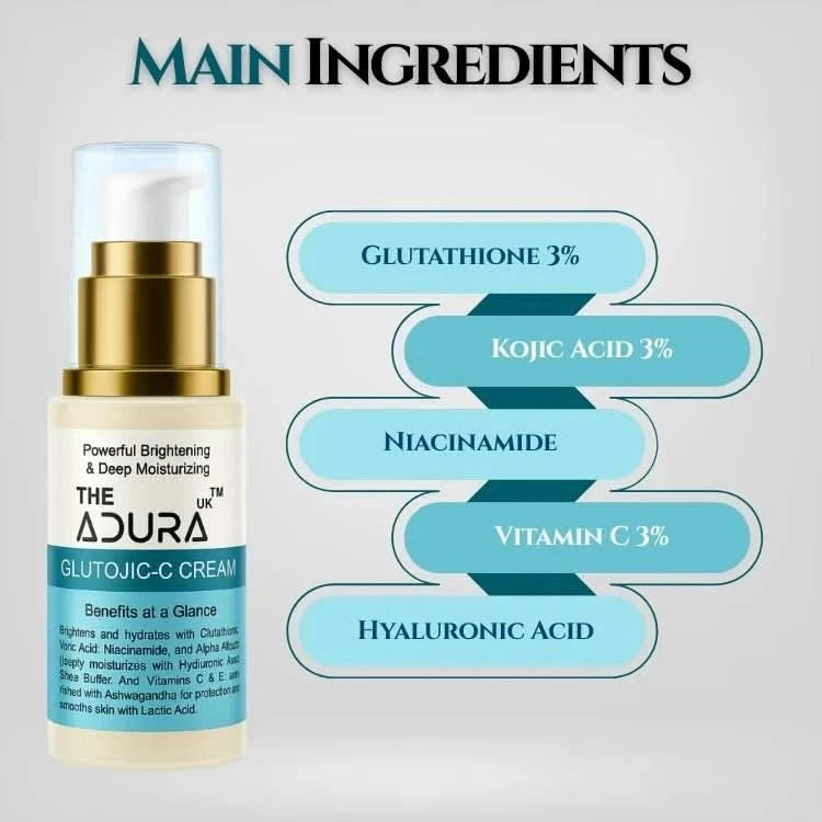 Adura Glutojic-C Cream – Glutathione & Kojic Acid Night Cream