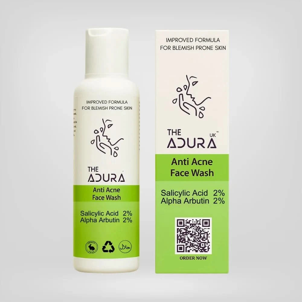 Anti-Acne Face Wash | 2% Salicylic Acid + Alpha Arbutin | Adura Beauty