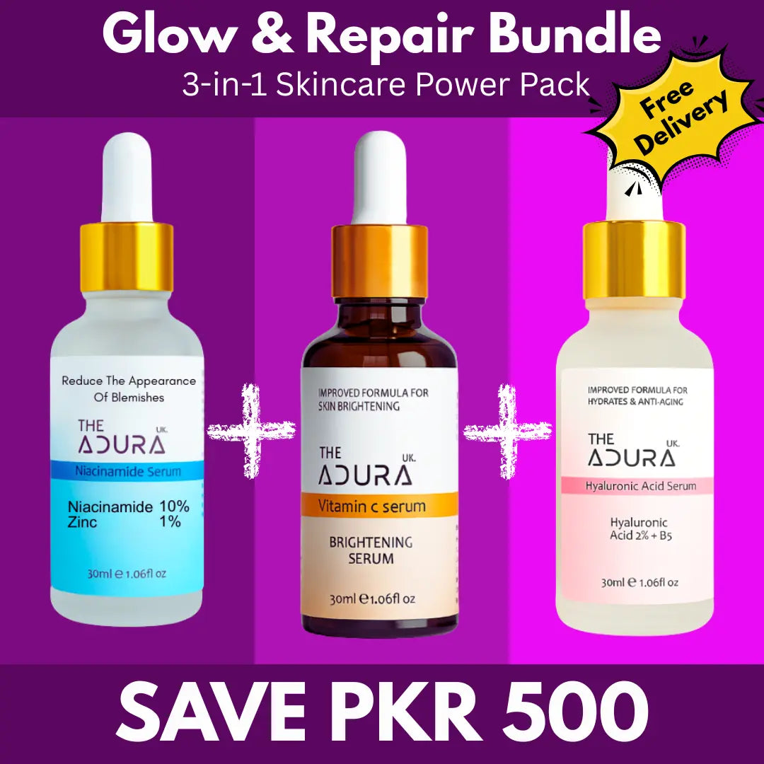 Triple Serum Bundle - Hyaluronic, Niacinamide & Vitamin C